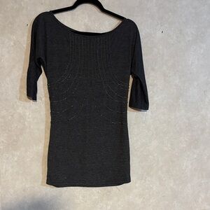 Nikibiki Black Blouse with Silver Accents